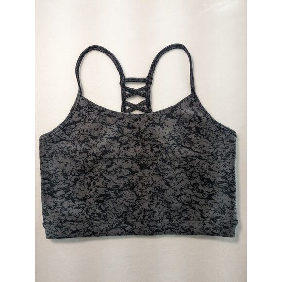 MTA Sport Bras Women's Large 2 pack Yoga tops purple black grey Nwot - Picture 15 of 16